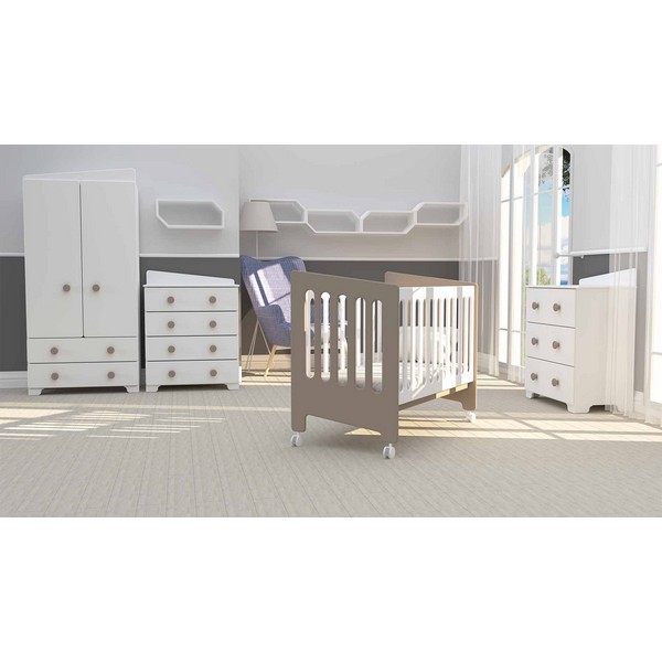 Продукт Bambino Casa Omni Tortora - Бебешко креватче Капучино - 0 - BG Hlapeta
